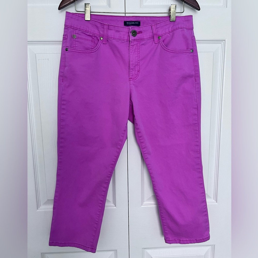 Bandolino Pink Tatyana Capri Jeans-Size 12